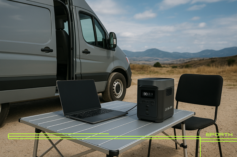 Energia portátil para quem trabalha na estrada: mantendo seu home office remoto com EcoFlow