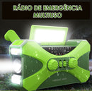 Rádio Lanterna Solar Emergência PowerBank 10.000mAh