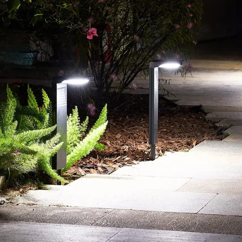 Luminária LED Solar Slim Decoração Jardim Impermeável [DESIGN ELEGANTE]