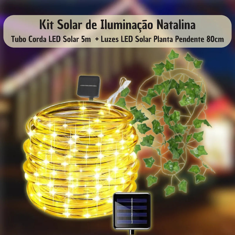 Kit Solar De Iluminação Natalina [DECORAÇÃO NATAL ANO NOVO]
