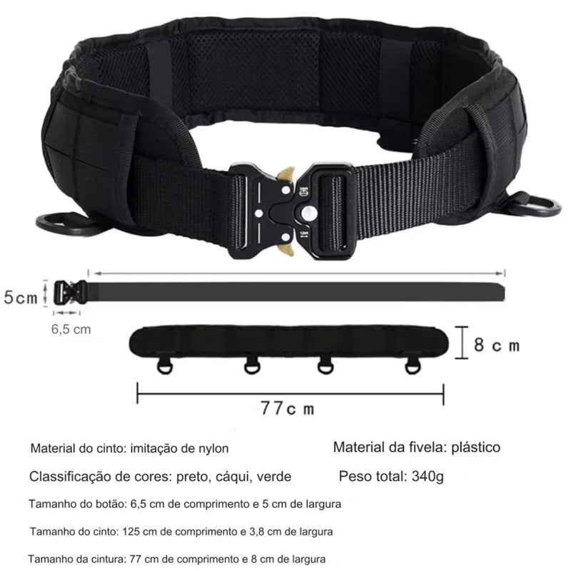 Cinto Coyote Acolchoado Militar
