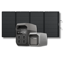 Kit Gerador Ecoflow Delta 3 + Bateria Extra Delta 3 Plus + Painel Solar EcoFlow (110W a 400W)