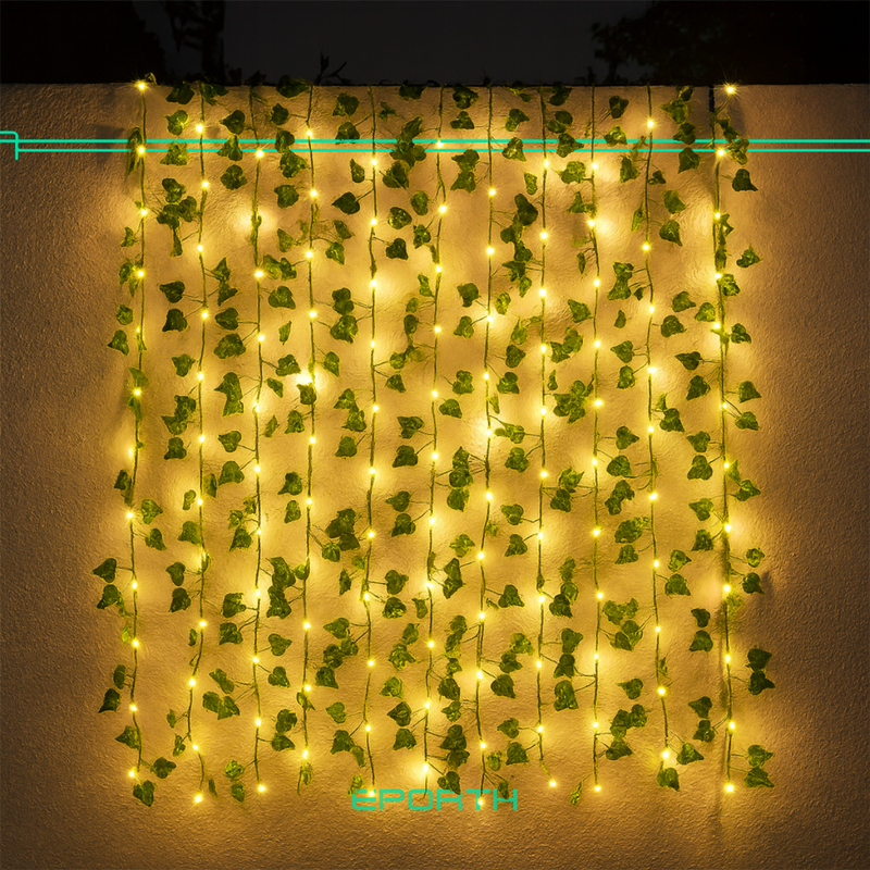 Luzes LED Solar Planta Pendente [DECORAÇÃO NATAL LUZ]