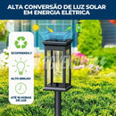 Poste Iluminação De Jardim [Luz Solar Para Caminho Externo]