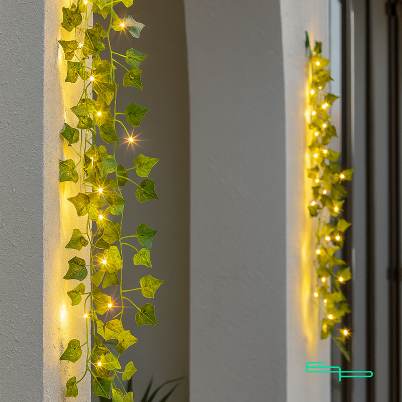 Luzes LED Solar Planta Pendente [DECORAÇÃO NATAL LUZ]