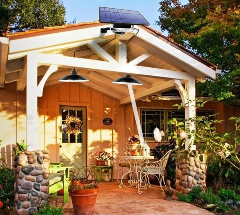 Luminária Pendente Solar Controle Remoto Impermeável [ULTRA RESISTENTE]