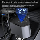 Carregador Turbo 4 Em 1 Automotivo Com Cabos Retráteis