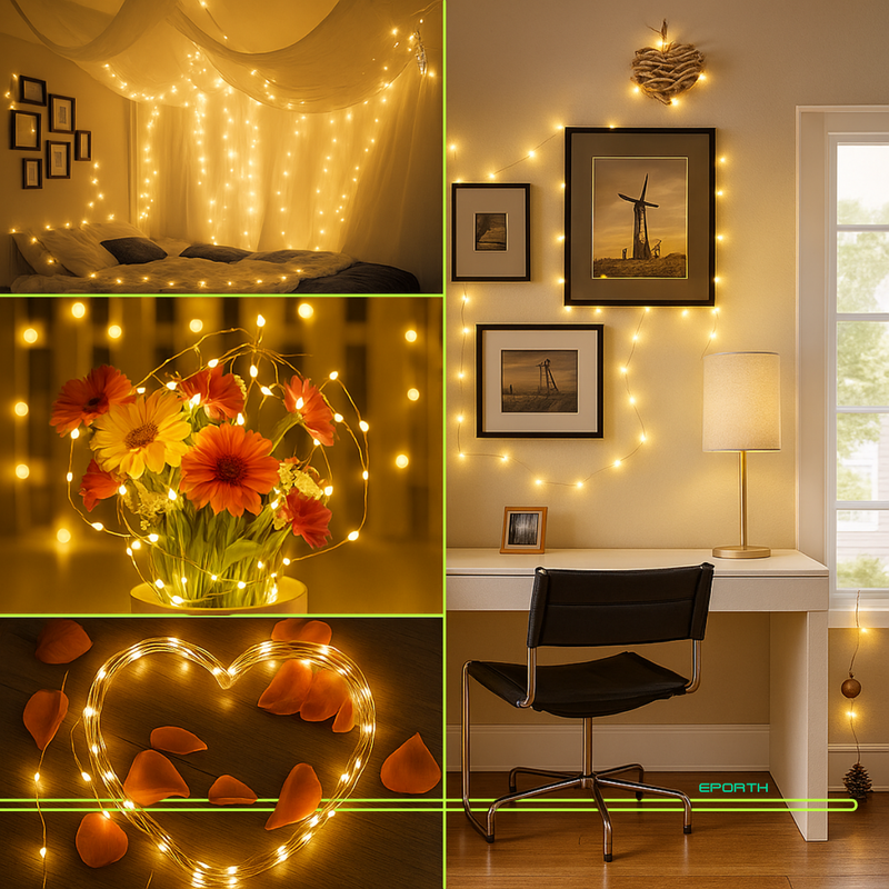 Fios de LED Solares Eporth LumiLine [DECORAÇÃO NATAL LUZ]