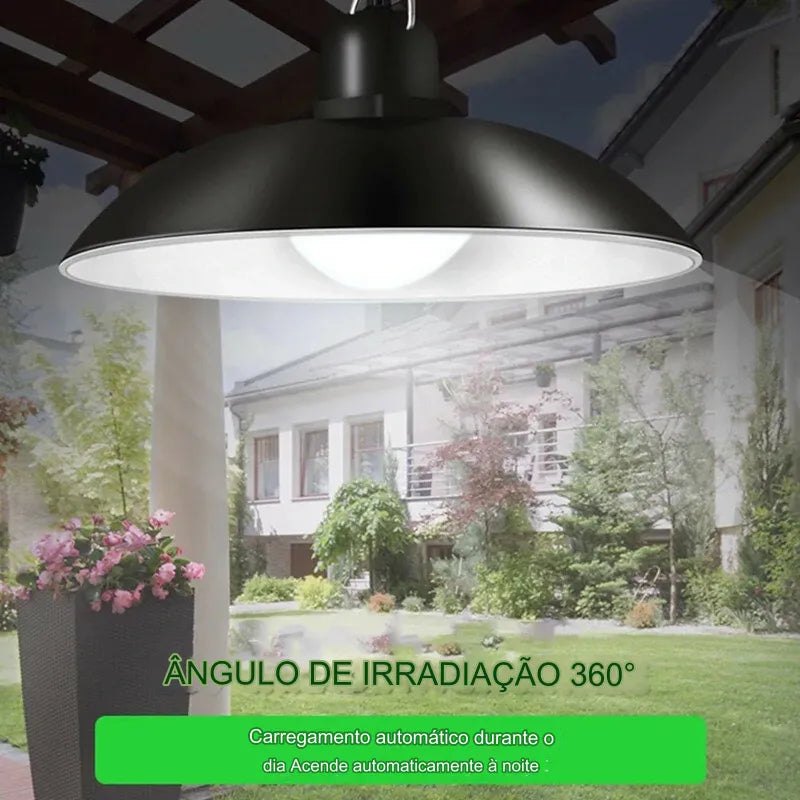 Luminária Pendente Solar Controle Remoto Impermeável [ULTRA RESISTENTE]