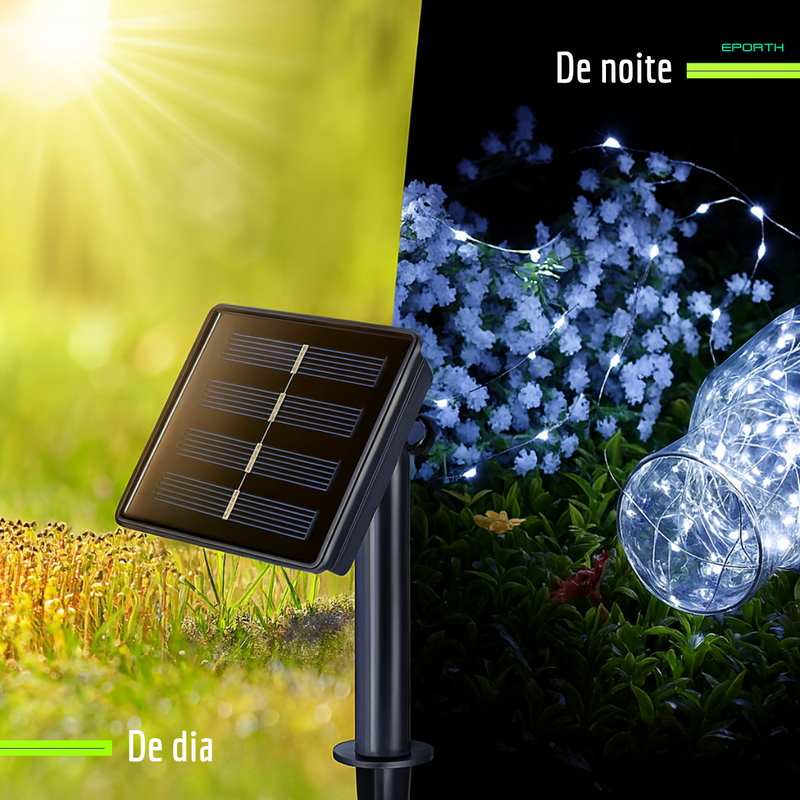 Fios de LED Solares Eporth LumiLine [DECORAÇÃO NATAL LUZ]