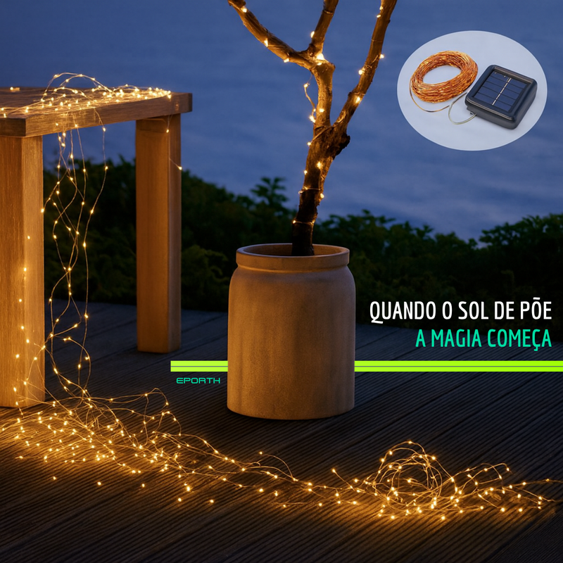 Fios de LED Solares Eporth LumiLine [DECORAÇÃO NATAL LUZ]