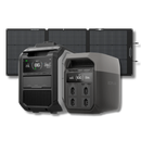 Kit Anti-apagão Ecoflow Estação De Energia + Gerador Bicombustível + Painel Solar