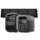 Kit Anti-apagão Ecoflow Estação De Energia + Gerador Bicombustível + Painel Solar