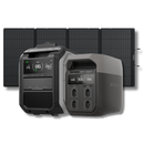 Kit Anti-apagão Ecoflow Estação De Energia + Gerador Bicombustível + Painel Solar