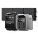 Kit Anti-apagão Ecoflow Estação De Energia + Gerador Bicombustível + Painel Solar