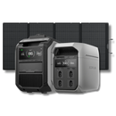 Kit Anti-apagão Ecoflow Estação De Energia + Gerador Bicombustível + Painel Solar