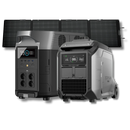 Kit Anti-apagão Ecoflow Estação De Energia + Gerador Bicombustível + Painel Solar