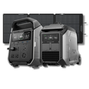 Kit Anti-apagão Ecoflow Estação De Energia + Gerador Bicombustível + Painel Solar