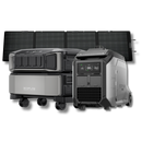 Kit Anti-apagão Ecoflow Estação De Energia + Gerador Bicombustível + Painel Solar