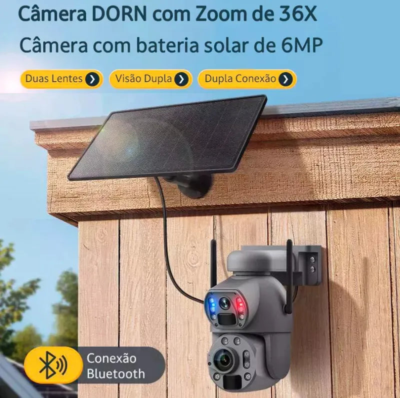 Câmera De Segurança Solar Dupla