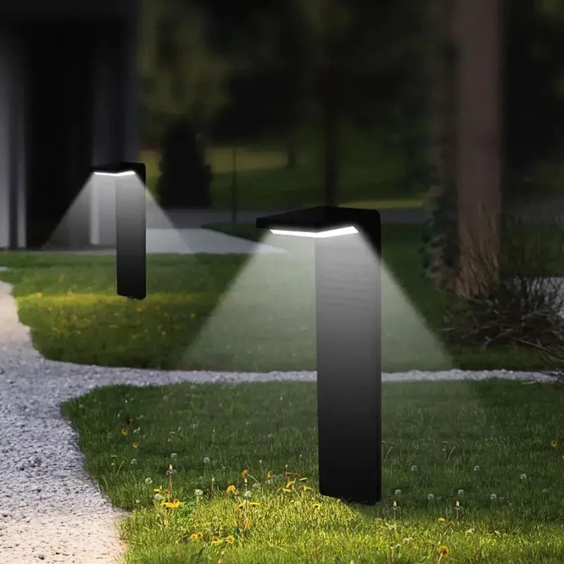 Luminária LED Solar Slim Decoração Jardim Impermeável [DESIGN ELEGANTE]