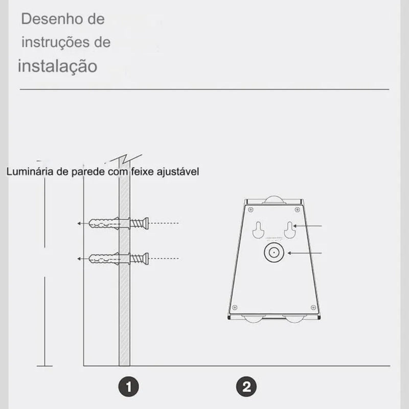 Arandela Solar LED Ambientes Externos Design Moderno [Alto Padrão]