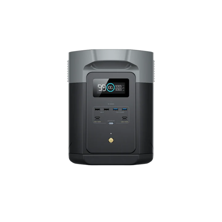 Kit Gerador Estação De Energia Portátil Delta 2 Max + Painel Solar Portátil 400W Ecoflow