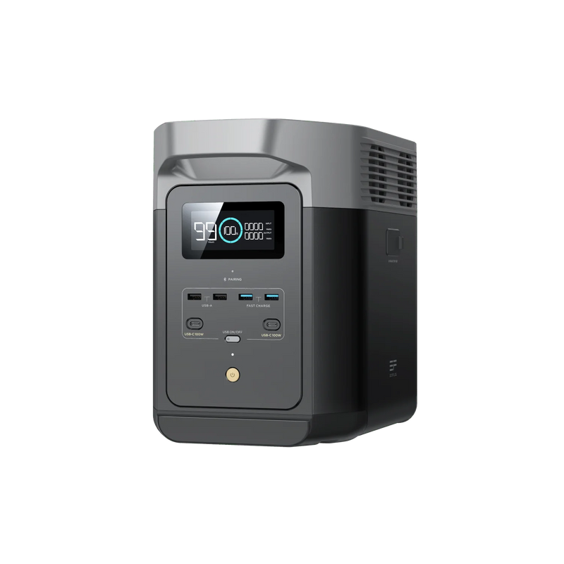 Kit Gerador Estação De Energia Portátil Delta 2 + Painel Solar Portátil 220w Ecoflow