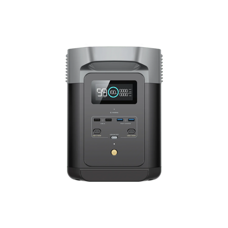 Kit Gerador Estação De Energia Portátil Delta 2 + Painel Solar Portátil 220w Ecoflow