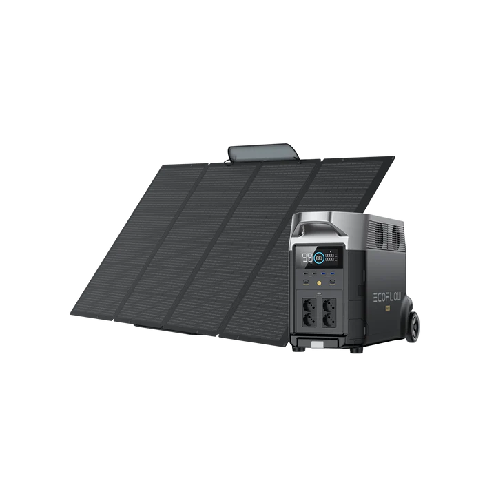Kit Gerador Estação De Energia Portátil Delta Pro + Painel Solar Portátil 400W Ecoflow