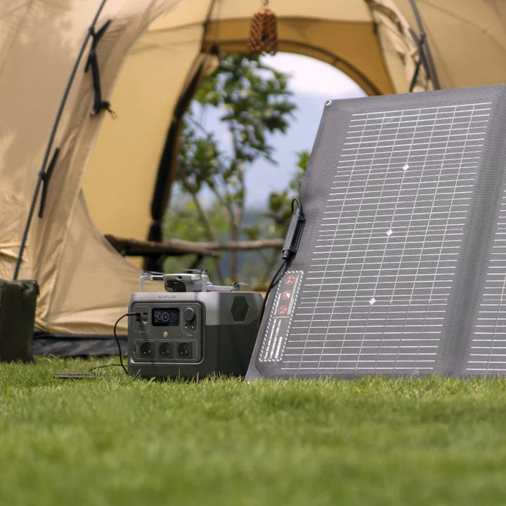Kit Gerador Estação De Energia Portátil River 2 Pro + Painel Solar Portátil 110W Ecoflow