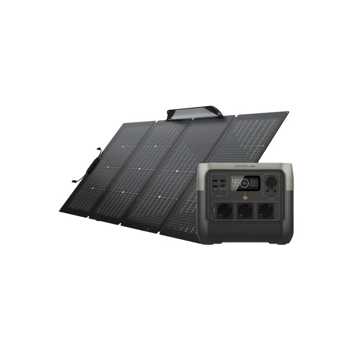 Kit Gerador Estação De Energia Portátil River 2 Pro + Painel Solar Portátil 110W Ecoflow