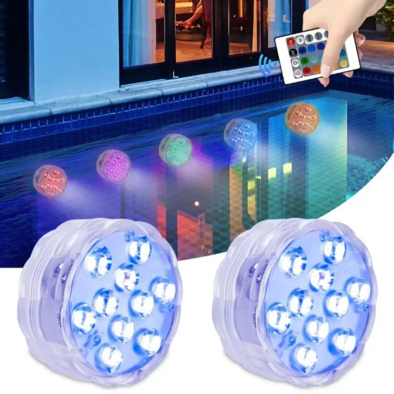 Luminárias De Piscina RGB [Kit Sem Fio]