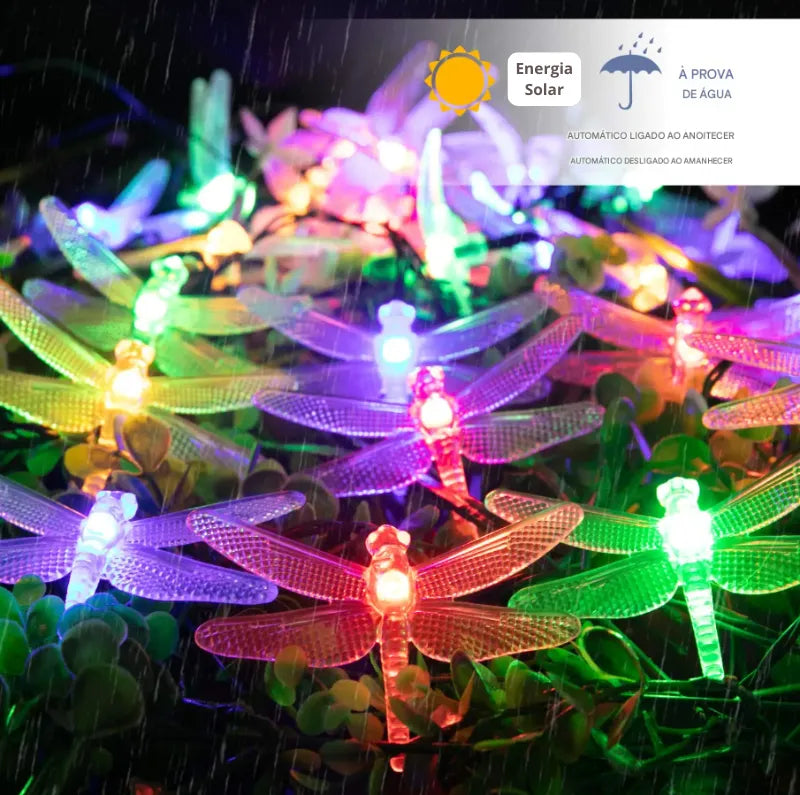 Luzes Solares Decoração DragonFly Glow