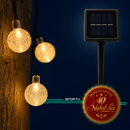 Cordão LED Solar Impermeável Jardim [DECORAÇÃO NATAL LUZ]