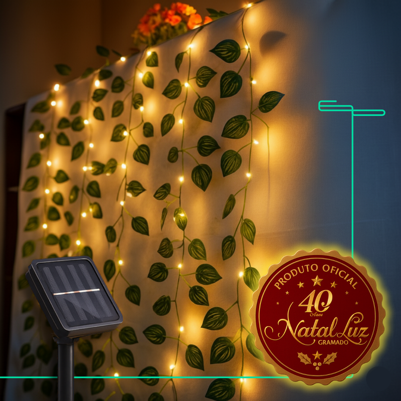 Luzes LED Solar Planta Pendente [DECORAÇÃO NATAL LUZ]
