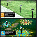 Luminária Solar Impermeável Jardim Decorativo Design Geometria Sagrada [DECORAÇÃO NATAL ANO NOVO]