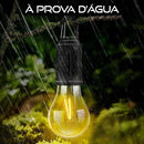 Lâmpada LED Retrô USB Recarregável Acampamento [DESIGN ELEGANTE]