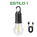 Lâmpada LED Retrô USB Recarregável Acampamento [DESIGN ELEGANTE]
