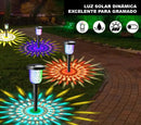 Luminária Solar Impermeável Jardim Decorativo Design Geometria Sagrada [DECORAÇÃO NATAL ANO NOVO]