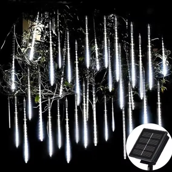 Kit Led Solar Chuva Colorida Decoração Externa [LANÇAMENTO]