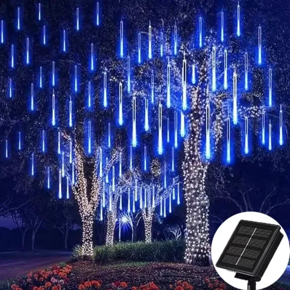 Kit Led Solar Chuva Colorida Decoração Externa [LANÇAMENTO]