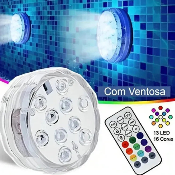 Luminárias De Piscina RGB [Kit Sem Fio]