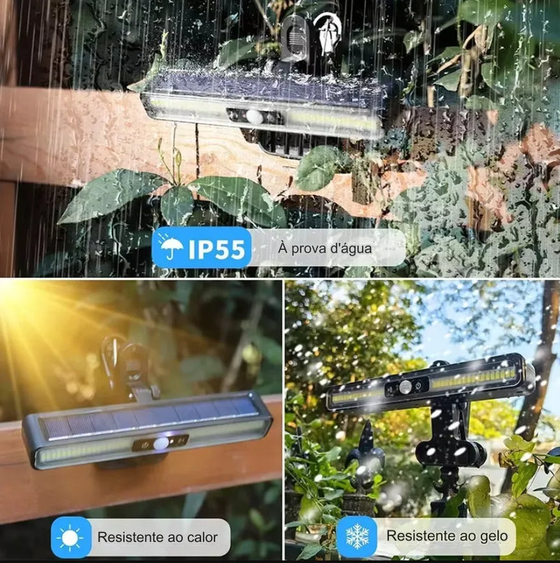 Luz Solar LED Impermeável Com Sensor De Movimento