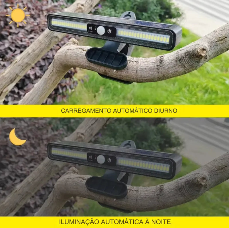 Luz Solar LED Impermeável Com Sensor De Movimento