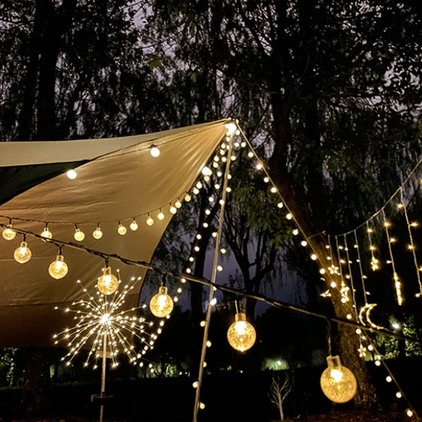 Kit Iluminação Natalina Solar [DECORAÇÃO NATAL ANO NOVO]