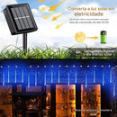 Kit Led Solar Chuva Colorida Decoração Externa [LANÇAMENTO]
