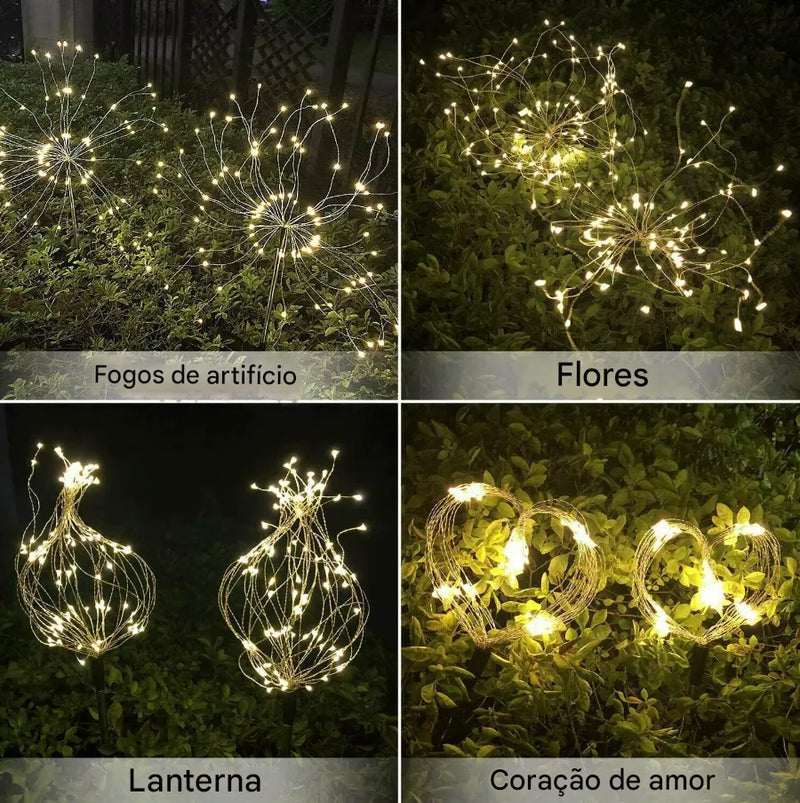 Luzes De Jardim FireGlow [DECORAÇÃO NATAL LUZ]