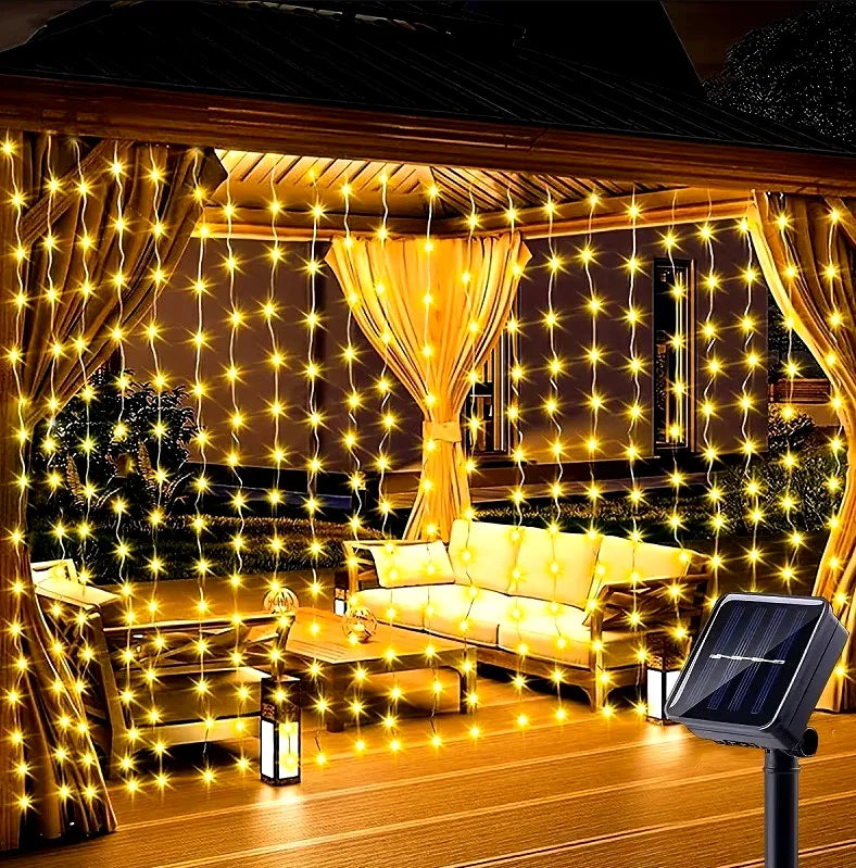Luzes De Cortina Solar LumiGlow