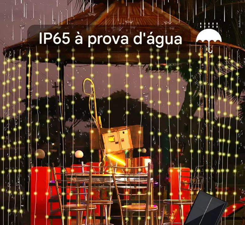 Luzes De Cortina Solar LumiGlow